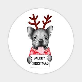 Christmas dog Magnet